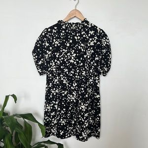 Black and white mini dress